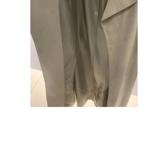 BANANA REPUBLIC Soft Trench Coat Green - Picture 3 of 5